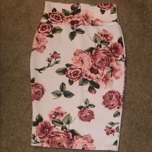 Midi pencil skirt